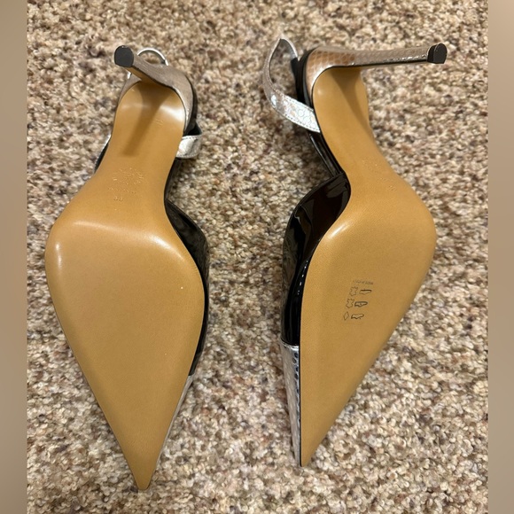 Alexandre Vauthier Women's Avi Pumps Silver Size 38 105mm heel - Picture 3 of 4